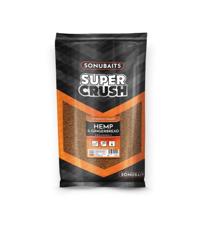 Sonubaits Supercrush Hemp & Gingerbread Groundbait 2 kg