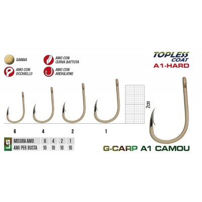Gamakatsu G-Carp A1 Specialist Camo Sand size:6