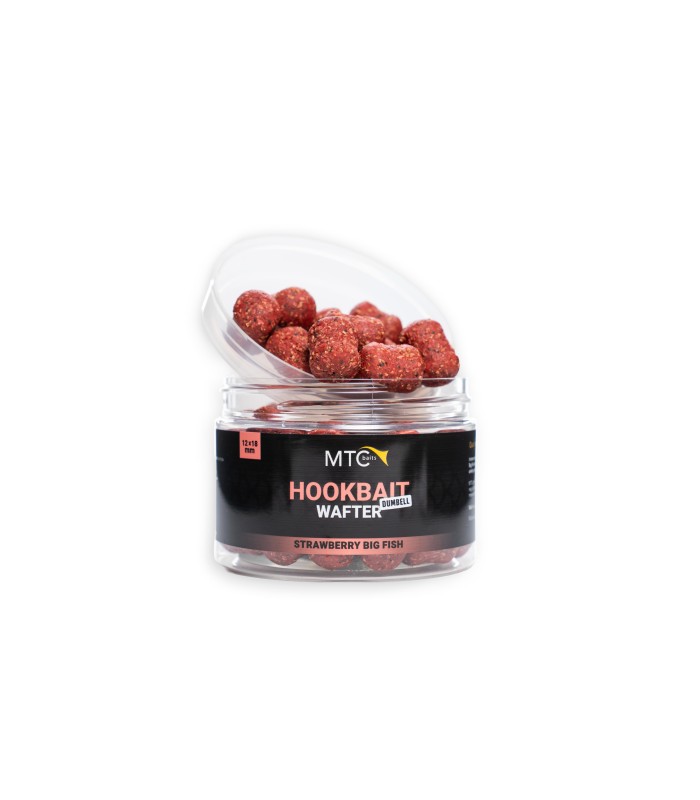 MTC Hookbait Wafter Dumbell Strawberry Big Fish 12x18mm