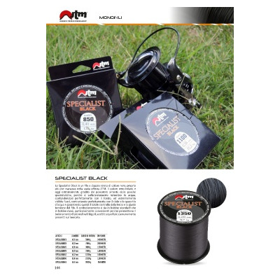 Jtm Specialist Black Monofilo O,26mm 1600mt