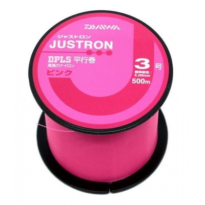 Daiwa Justron DPLS 0,285mm 500mt Fluo Pink (made in japan)