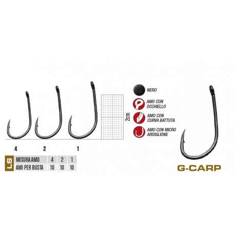 GAMAKATSU AMO G-CARP POP UP MB1 size 1/0