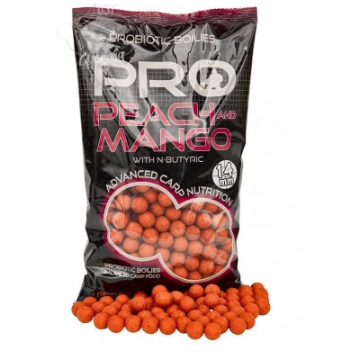 Starbaits Pro Peach & Mango Boiles 14mm 800gr