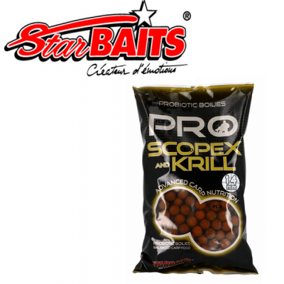 Starbaits Pro Scopex Krill Boiles 14mm 800gr