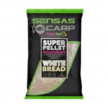 CRAZY BAIT SUPER PELLET GROUNDBAIT WHITE BREAD 1kg