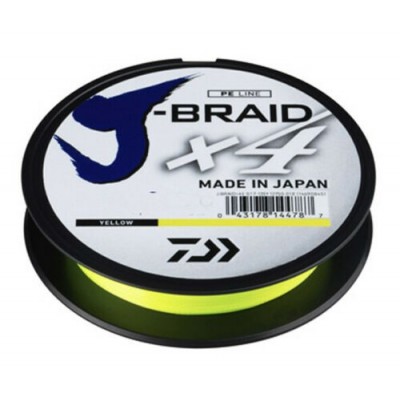 DAIWA  J-BRAID X4 0,29mm 450mt Yellow (made in japan)