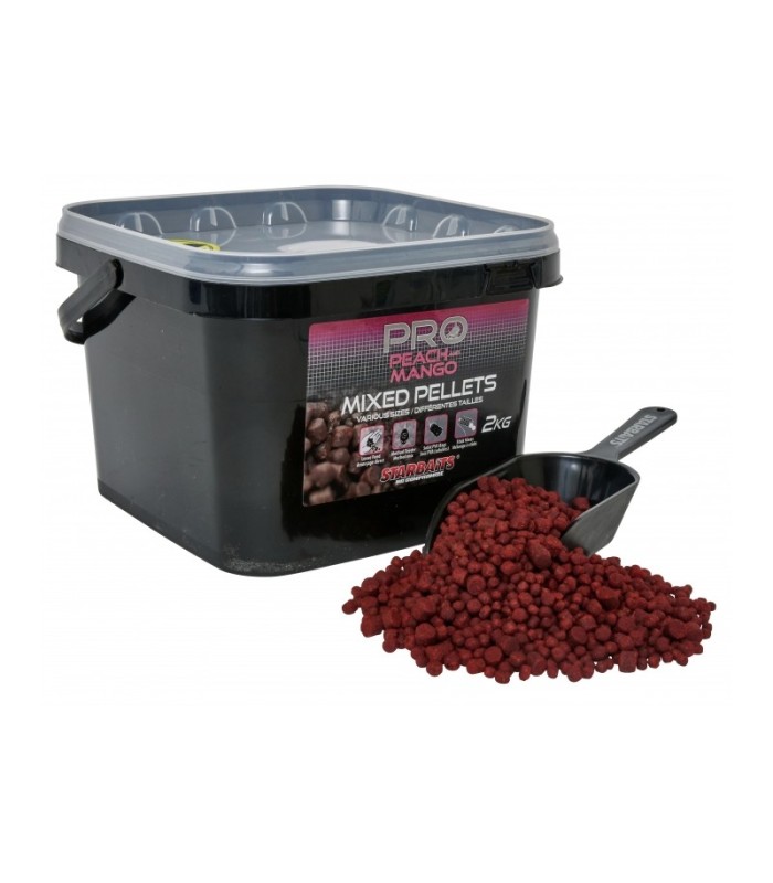 Starbaits Pro Peach & Mango Pellets Mixed 2kg
