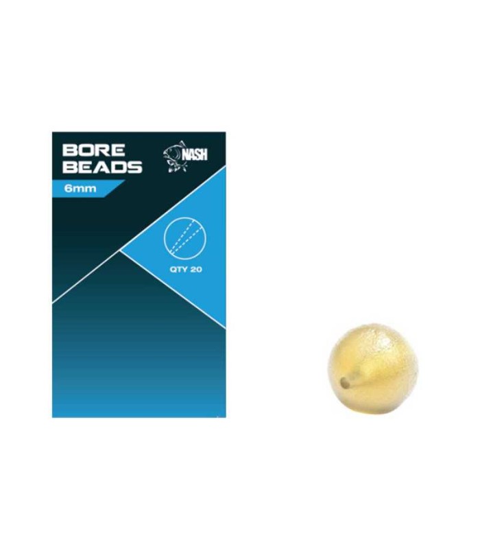 NASH SOFT TAPER BORE BEAD 6mm