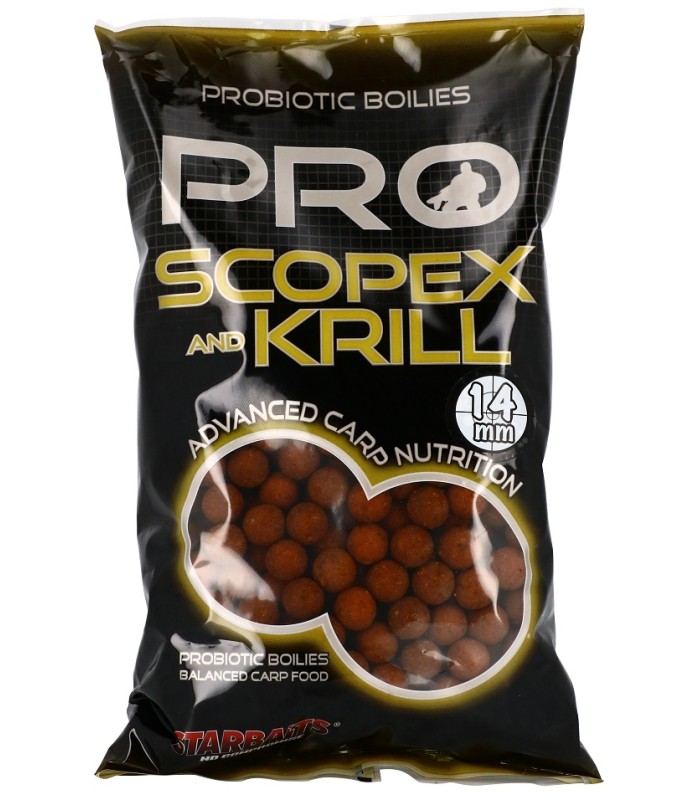 Starbaits Pro Scopex Krill Boiles 14mm 800gr