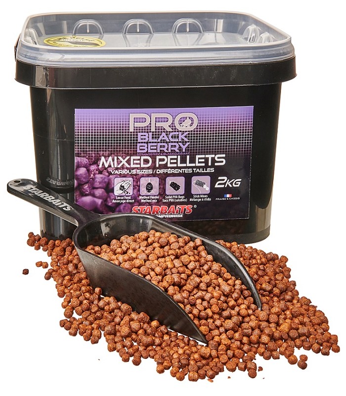 Starbaits Pro Blackberry Pellets Mixed 2kg