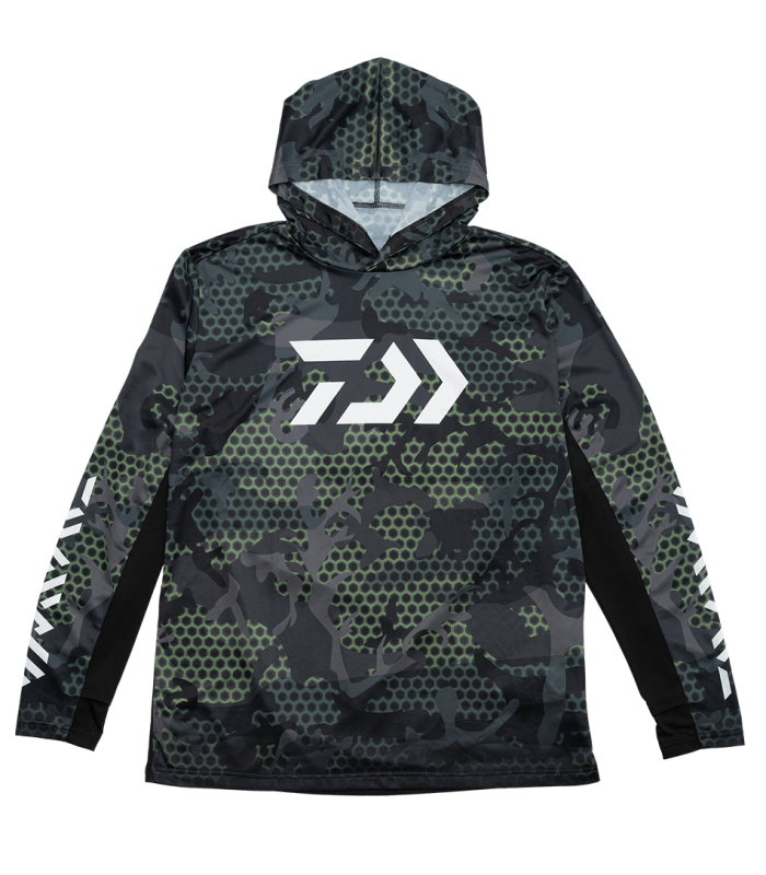 Daiwa Hex Jersey Shirt Green Cap tg.M