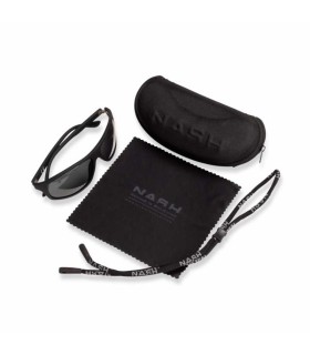 NASH BLACK WRAP SUNGLASSES
