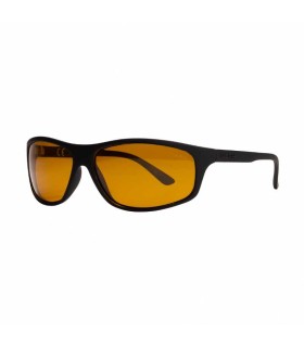 NASH BLACK WRAP SUNGLASSES Yellow Lenses